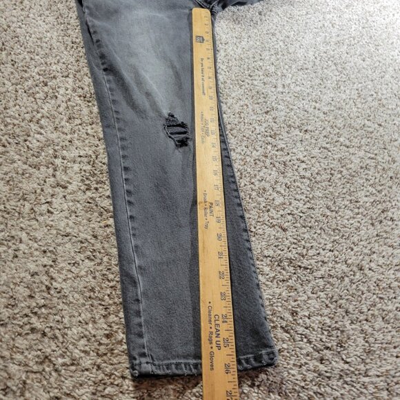 Levi's Jeans Womens 30x26 Gray Boyfriend Denim Distressed - Picture 4 of 8